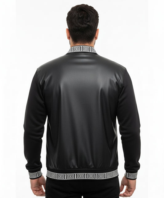 Versace leather jacket