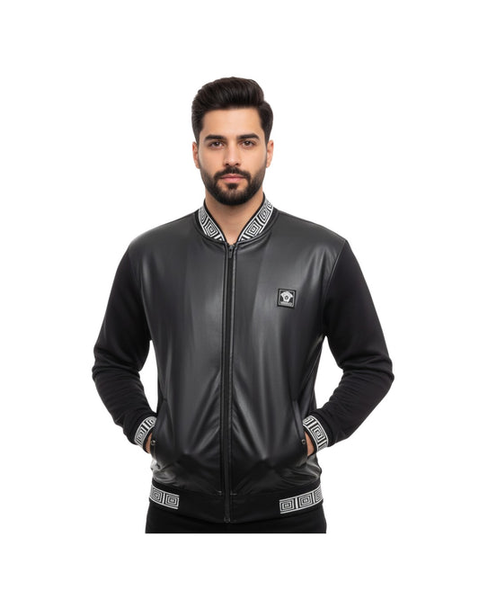 Versace leather jacket