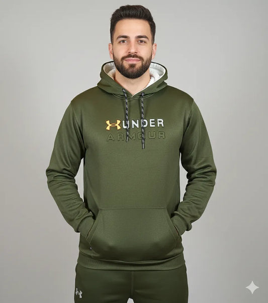 Winter Hoodie Tracksuit Olive Green