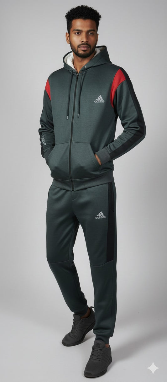 Winter Panel Tracksuit"Gray"