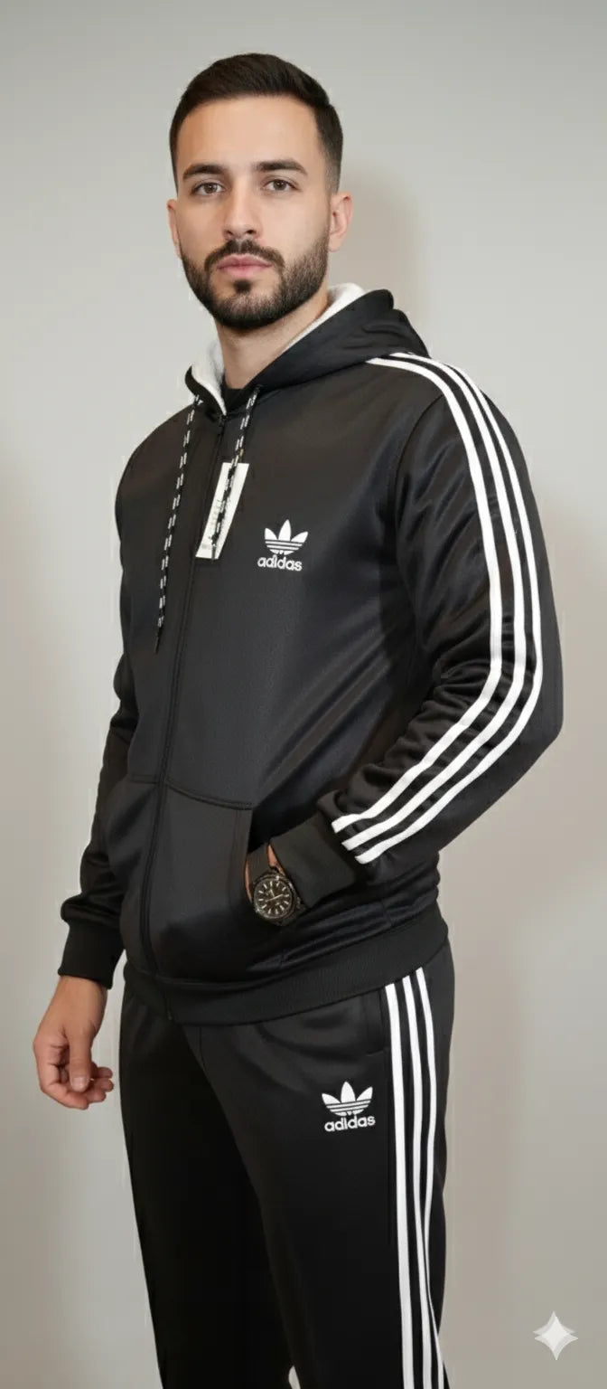 Adi Stripes zipper Tracksuit