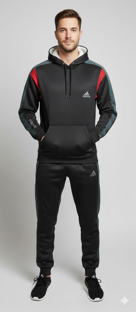 Winter Panel Tracksuit"Black"